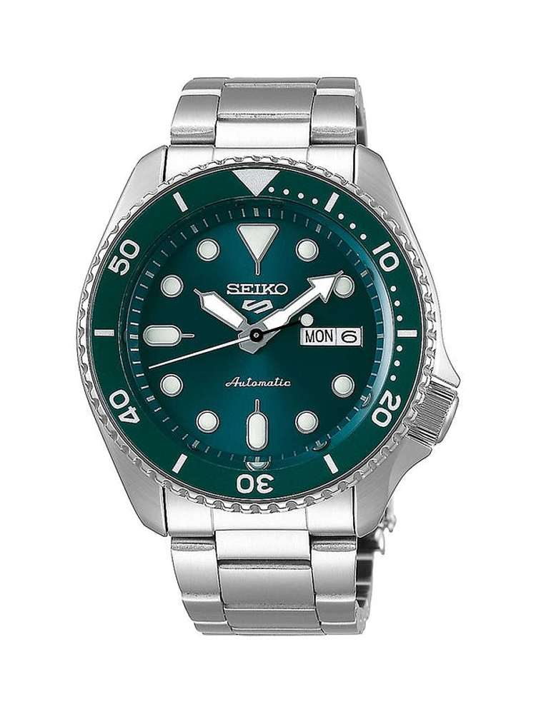 Seiko 5 Sports Sports Stainless Steel Automatic Watch SRPD61K1F - Shipping Immediately