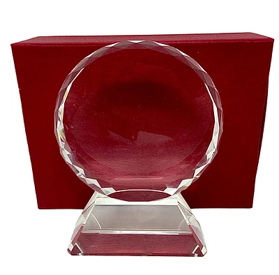 Optic Faceted Round on Base