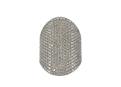 14K White Gold Pave 2.79cttw Diamond Band - Size 6.5