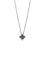 Rose Gold and Silver Diamond Necklace