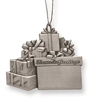 Pewter Gift Packages Engraveable Ornament