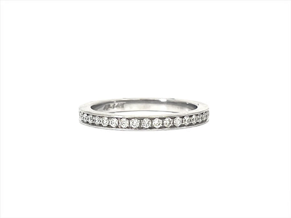 14K White Gold 0.40cttw Diamond Eternity Ring - Size 6.5