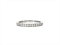 14K White Gold 0.40cttw Diamond Eternity Ring - Size 6.5