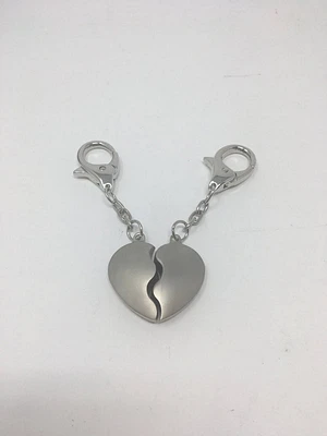 Double Heart Key Chain