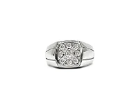 14K White Gold 0.50cttw Diamond Gents Ring, size 10