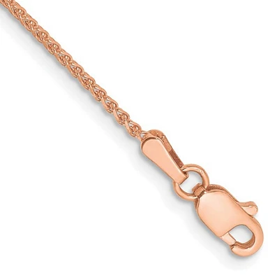 14K Rose Gold Spiga Chain - 0.8mm