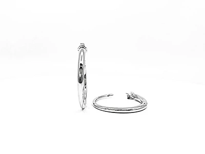 Sterling Silver Hoop Earrings 30mm