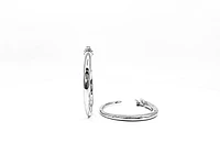 Sterling Silver Hoop Earrings 30mm