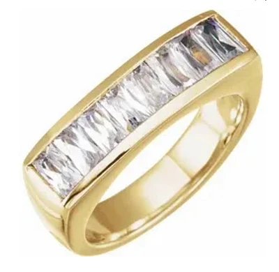 14K Yellow 1 3/4 CTW Lab-Grown Diamond Ring - Gold