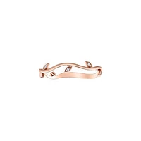 10K Rose Gold 0.024cttw Diamond Ring- Size 6.5
