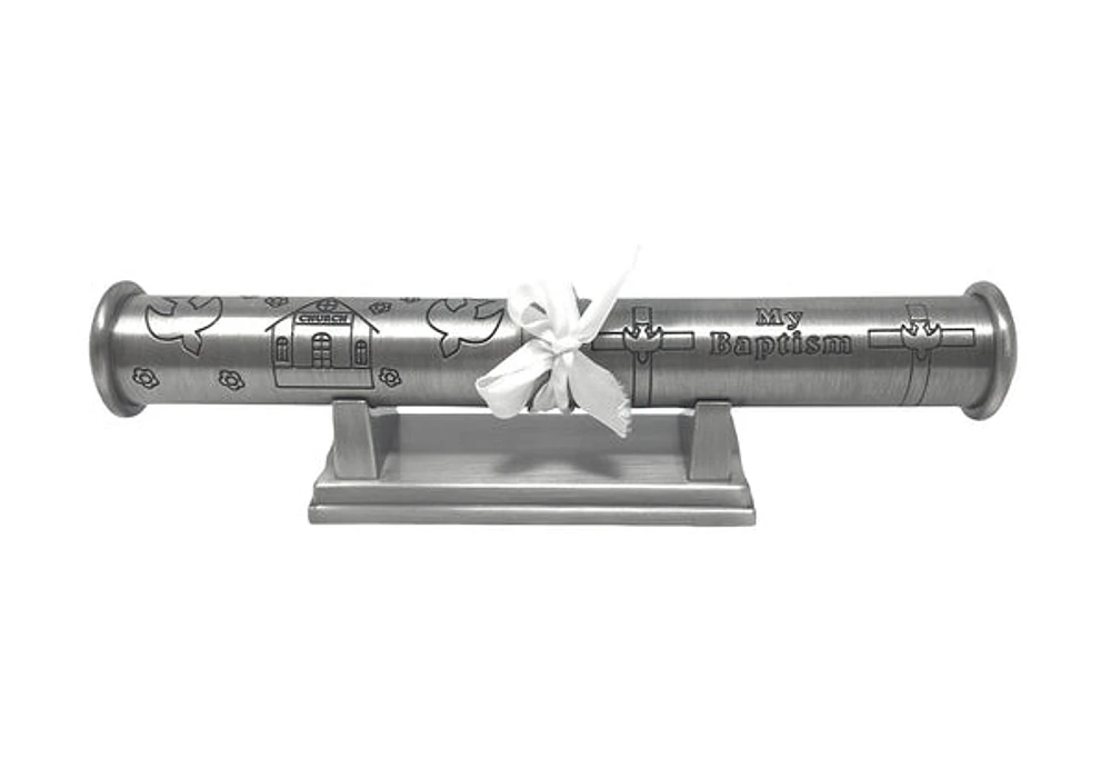 Baptism Certificate Tube & Stand (sold separately) 
