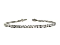 14K White Gold 4.00cttw Lab Grown Diamond Tennis Bracelet - 7.75 Inches