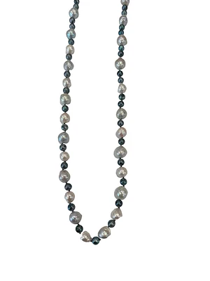 Black & Grey Cultured Pearl Strand - 46"