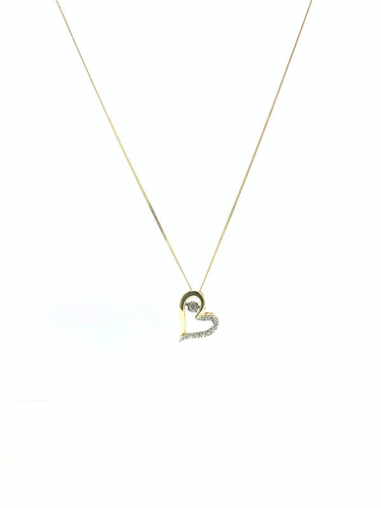 Diamond Pulse Heart Pendant