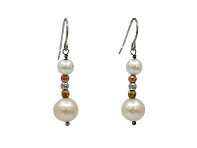 Sterling Silver Freshwater Pearl Dangle / Drop Earrings