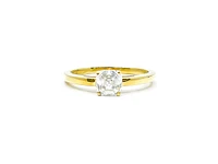 10K Yellow Gold Moissanite 1.00cttw Engagement Ring