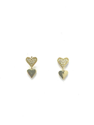 Diamond Heart Earrings