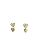 Diamond Heart Earrings