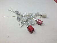 Silver Plated Roses (sold separately)