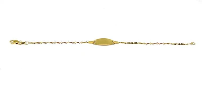 10K Yellow Gold Baby ID Bracelet