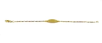 10K Yellow Gold Baby ID Bracelet