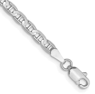 14K Gold 4.5mm Concave Anchor Chain