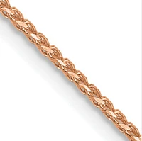 14K Rose Gold Franco Chain - 1mm