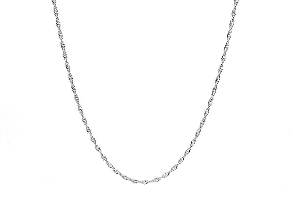 Silver 925 Singapore High Polish 18" Chain