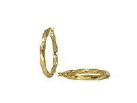 10K Yellow Gold 27mm Earrings