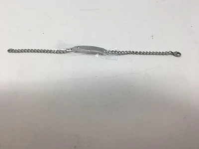 Kids Silver Cross ID Bracelet