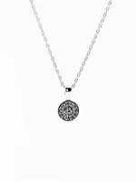 10K White Gold Diamond Pendant