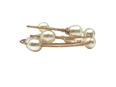 18K Rose Gold 9mm Pearl Bracelet
