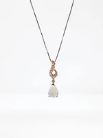 Moonstone and Diamond Pendant