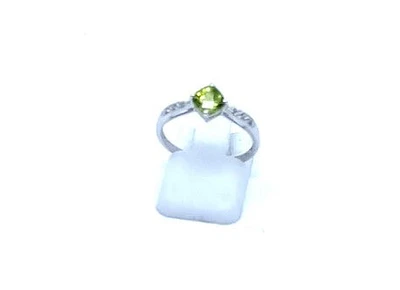 Peridot & Diamond Ring
