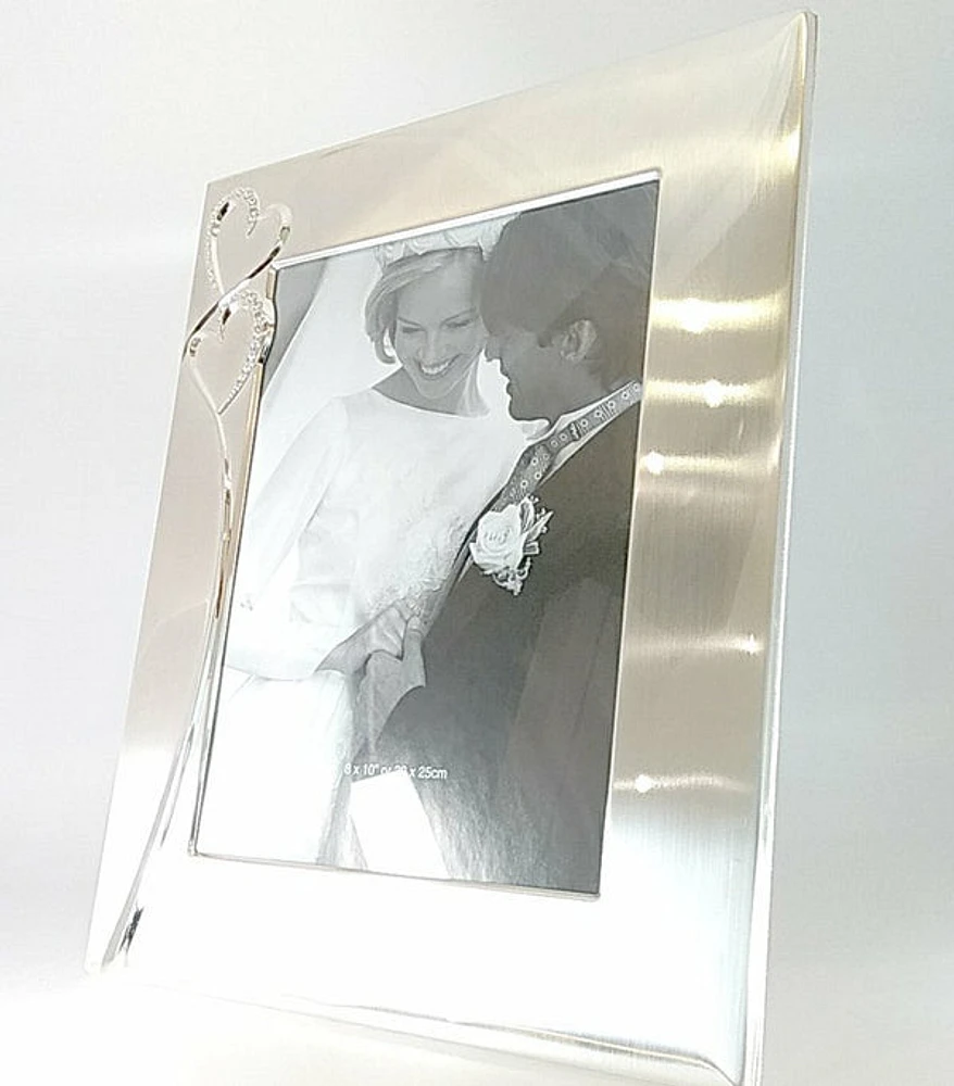8X11 Frame with Double Heart Design WJ3368