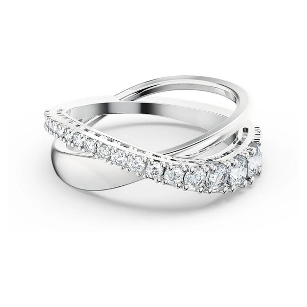Swarovski Hyperbola ring, Round cut, White
