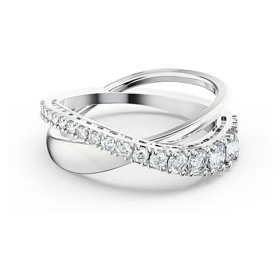 Swarovski Hyperbola ring, Round cut, White
