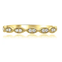 14K White, Yellow or Rose Gold 0.11cttw Diamond Milgrain Marquise Ring - 14K White Gold