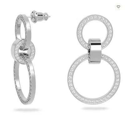 Swarovski Hollow Hoop Earrings 5636503- Discontinued