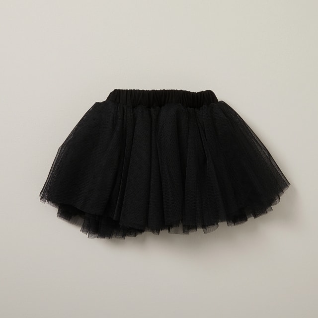 Olivia Rose Soft Tulle Tutu, Black, Cotton/Polyester, 12-24 mo
