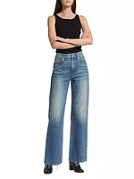 SLVRLAKE Grace Wide Leg Jeans in Laurel Canyon