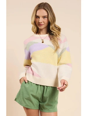 Sadie&Sage Skyfall Multi Color Sweater