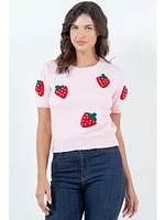 Dreamers Roya Strawberry Sweater Pink