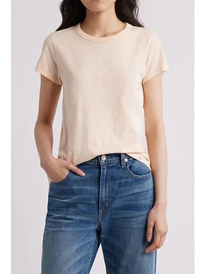 Rag & Bone The Slub Pima Cotton Tee Peach