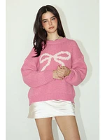 Bailey Rose Izzy Bow Sweater Pink