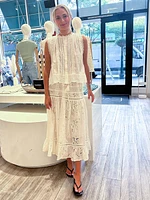 Sympathique Sicily Eyelet Lace Skirt Summer Breeze