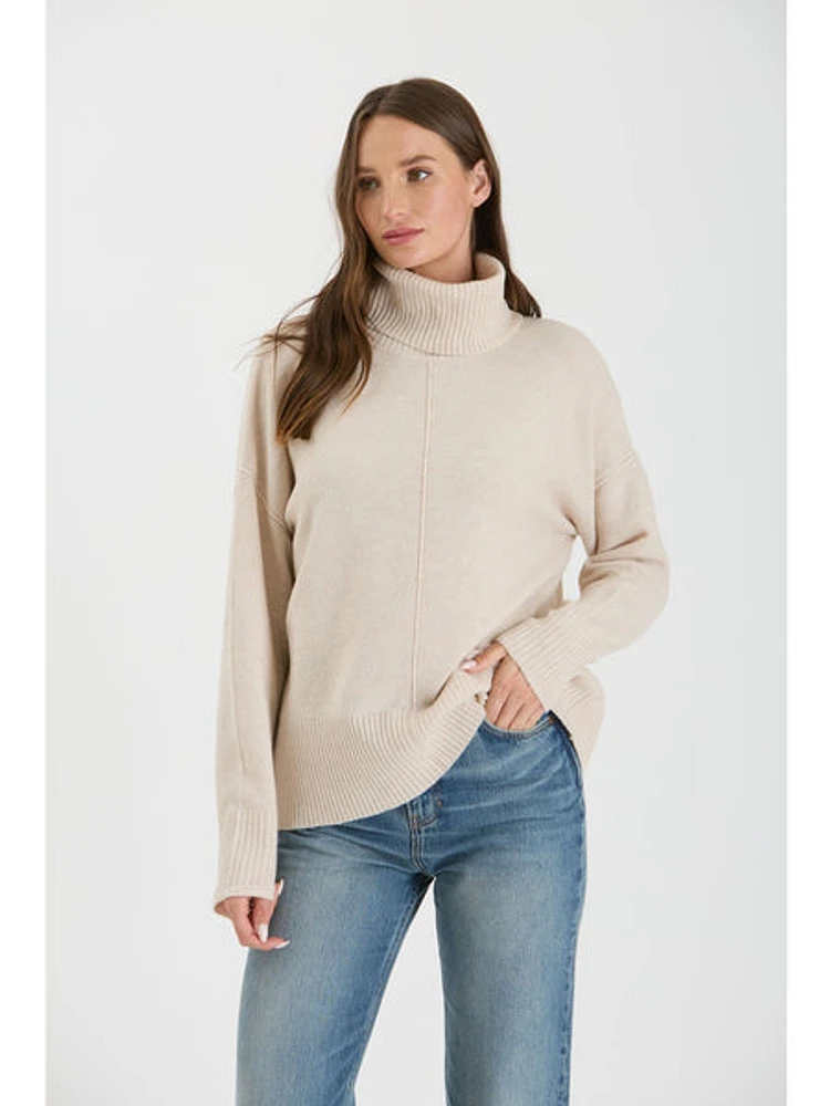 The Workshop Izzy Knit Top Oatmeal