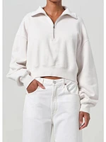 AGOLDE Brethan Quarter Zip Sweatshirt Wired