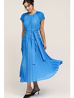 Current Air Kendal Pleated Dress Azure Blue