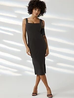 Beyond Yoga Spacedye Icon Midi Dress Darkest Night